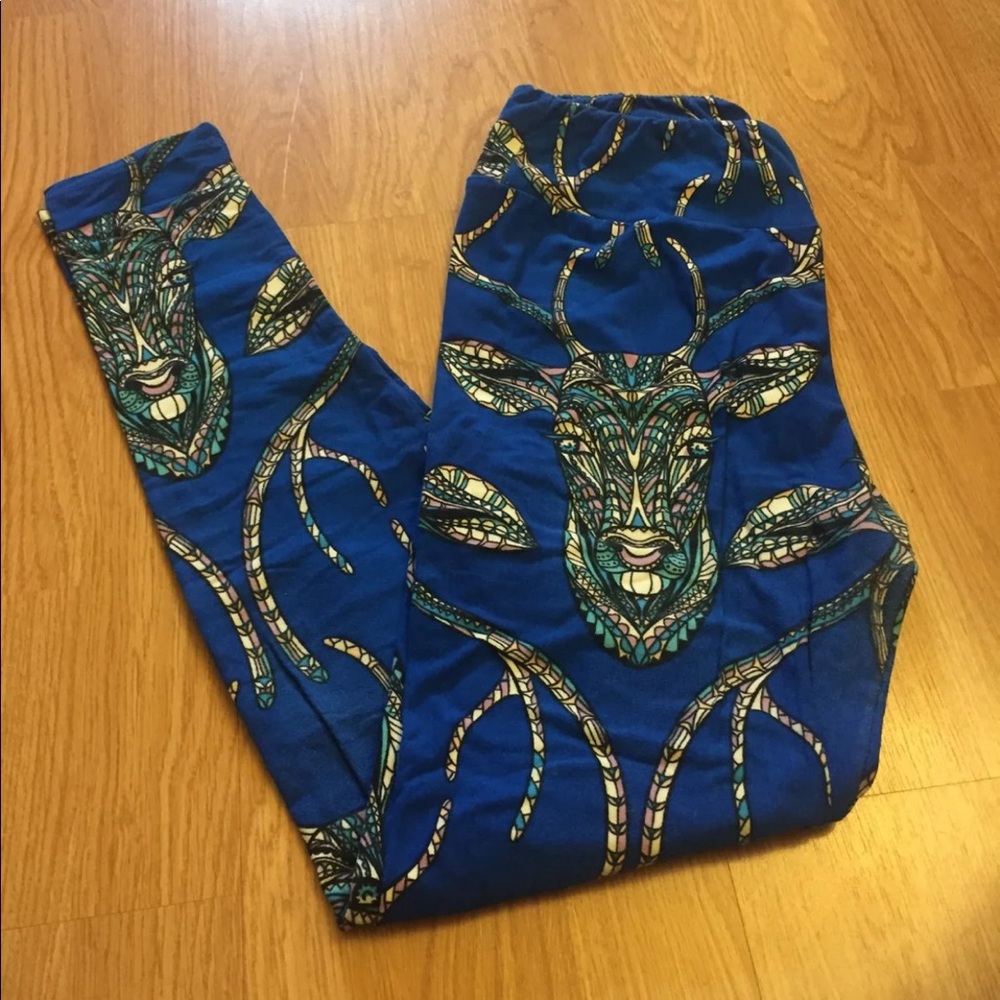 Lularoe UNICRON leggings deer/antelope OS - Picture 1 of 1